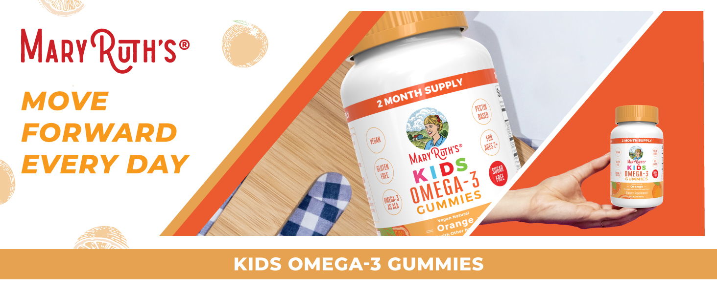 Kids Omega 3 Gummies, Orange, 60 ct