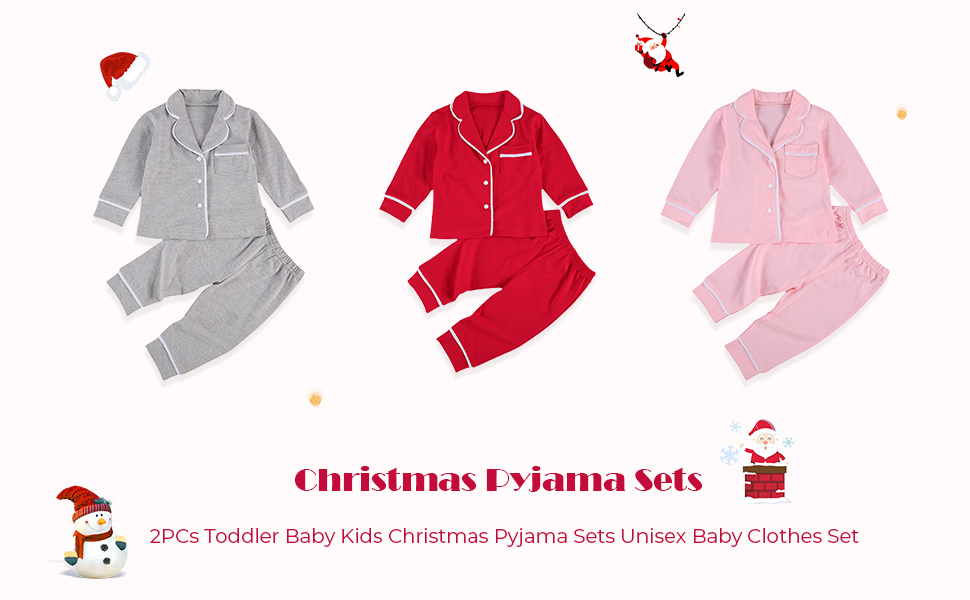2PCs Toddler Baby Kids Pyjamas Clothes Set