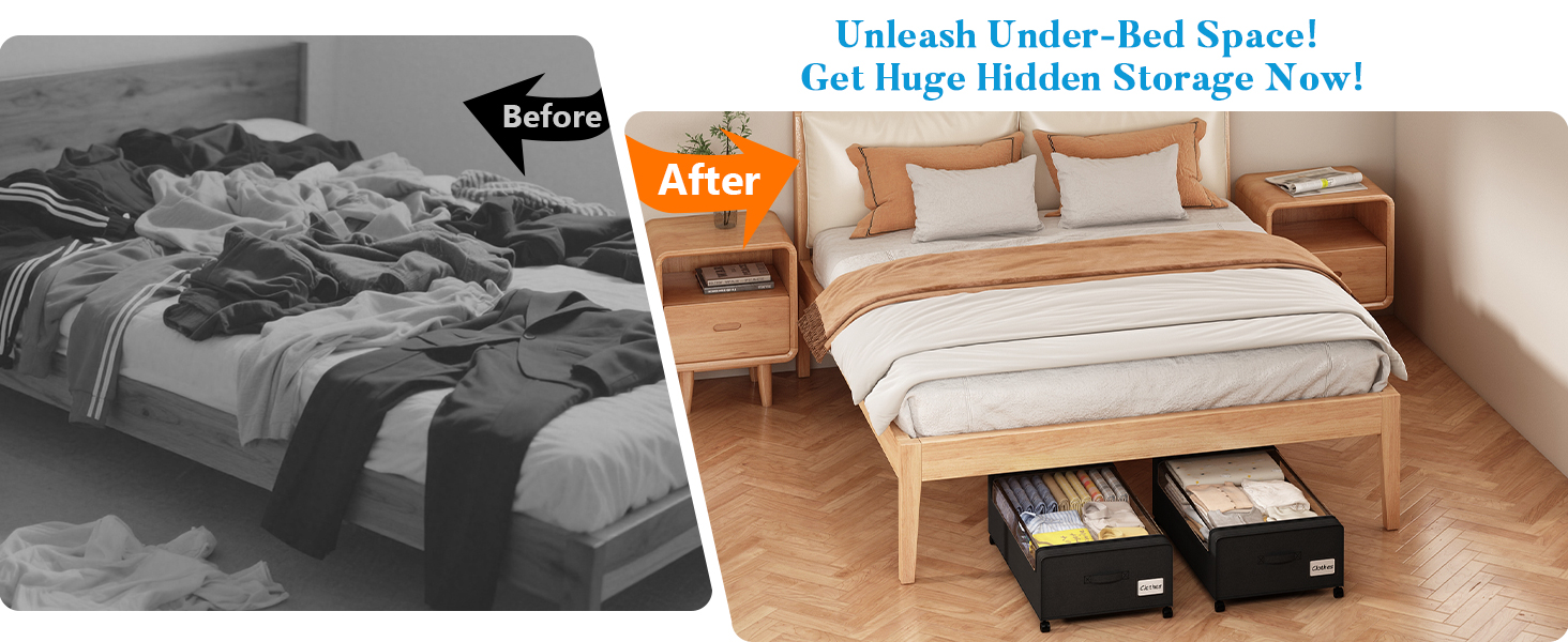 underbed shoe storage