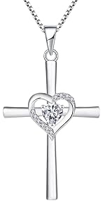 silver cross necklace