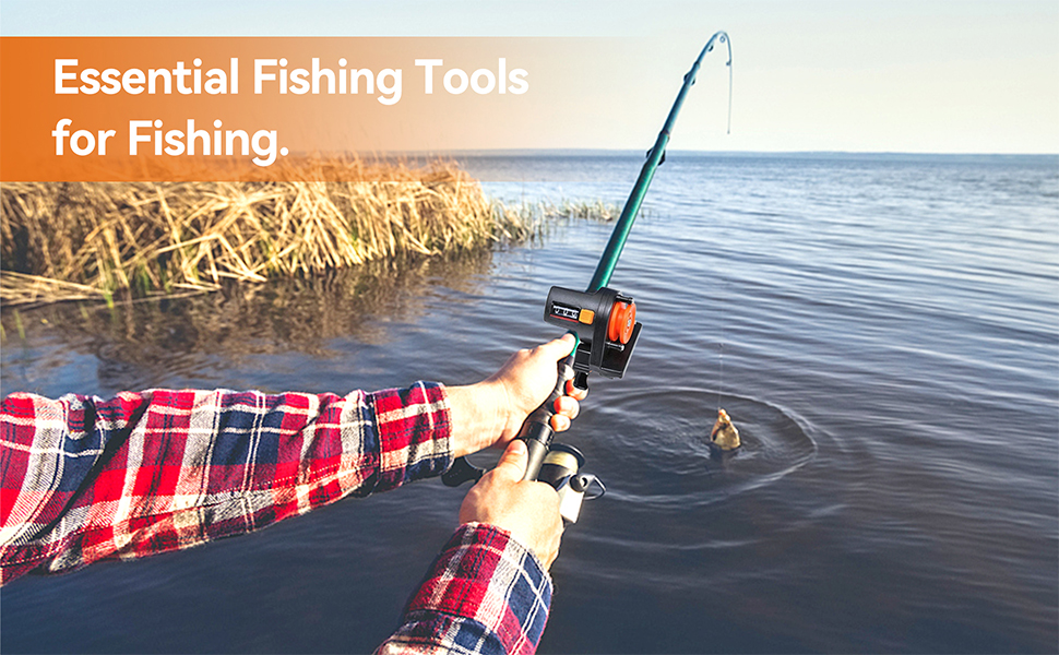 0999 Meters Fishing Line Counter, Digital Length Display Fish Finder Depth Gauge Tackle Tool