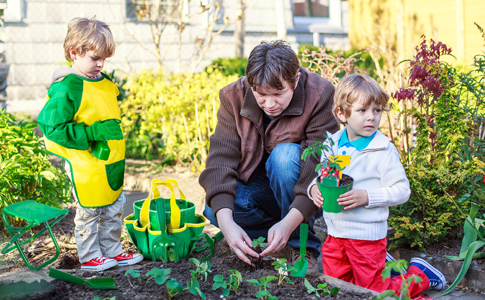 Duckura Kids Gardening Tools Set, Kids Gardening Set Summer