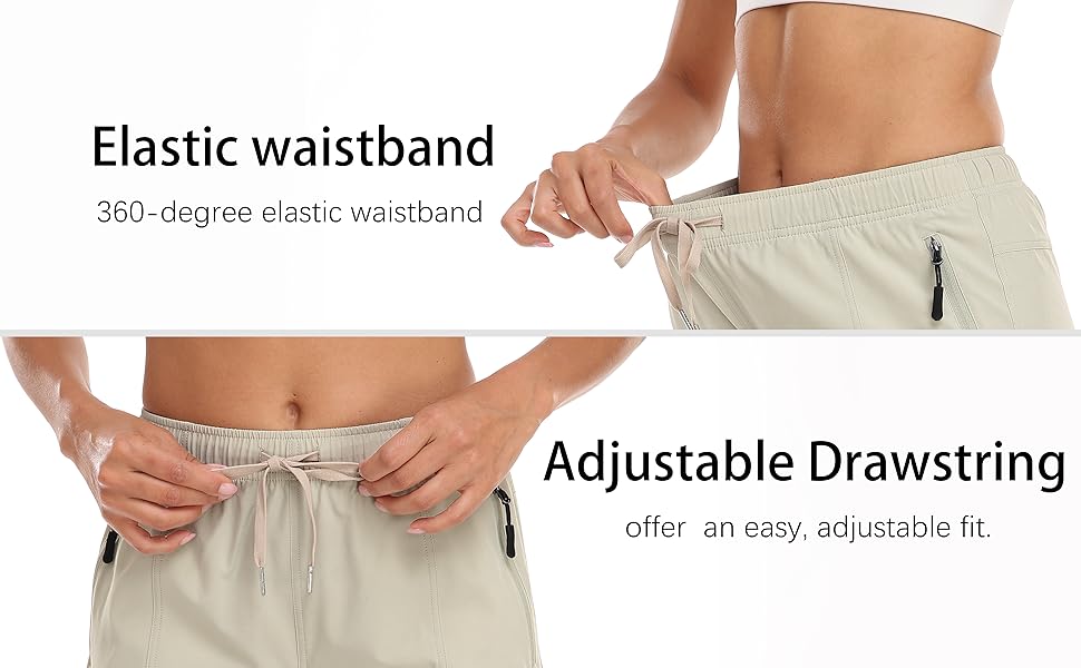 womens shorts with drawstring