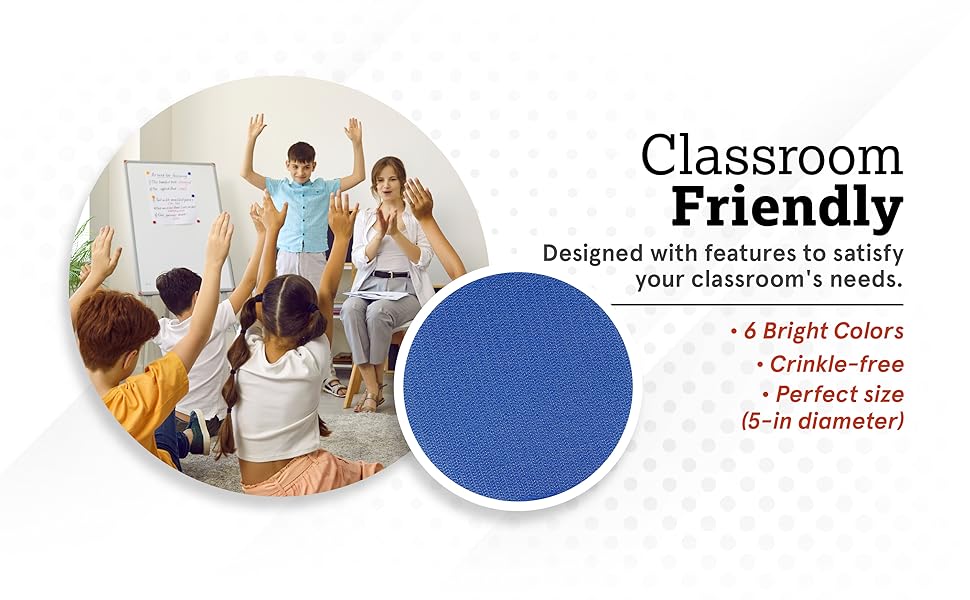 Carpet Spot Markers x 30 Classroom Sit Circles for Teachers (6 Colors) Office Products