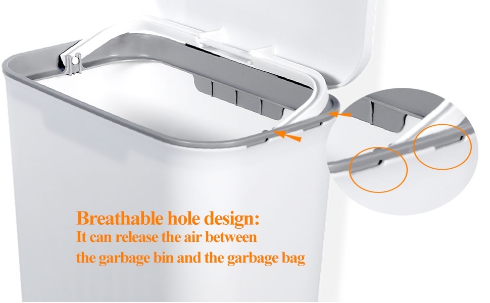 Ronnaquetta 9L Kitchen Compost Bin with Lid and 225 Count 15L