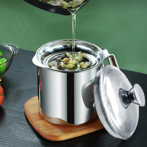 Recipiente de graxa de bacon