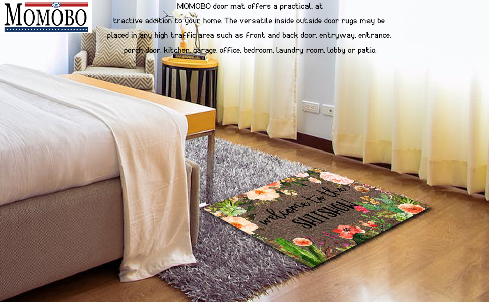 MOMOBO Funny Doormat Custom Indoor Doormat Doormat