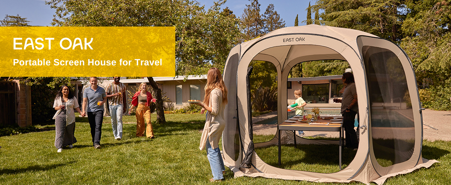 EAST OAK Screen House Tent PopUp, Portable Screen Room