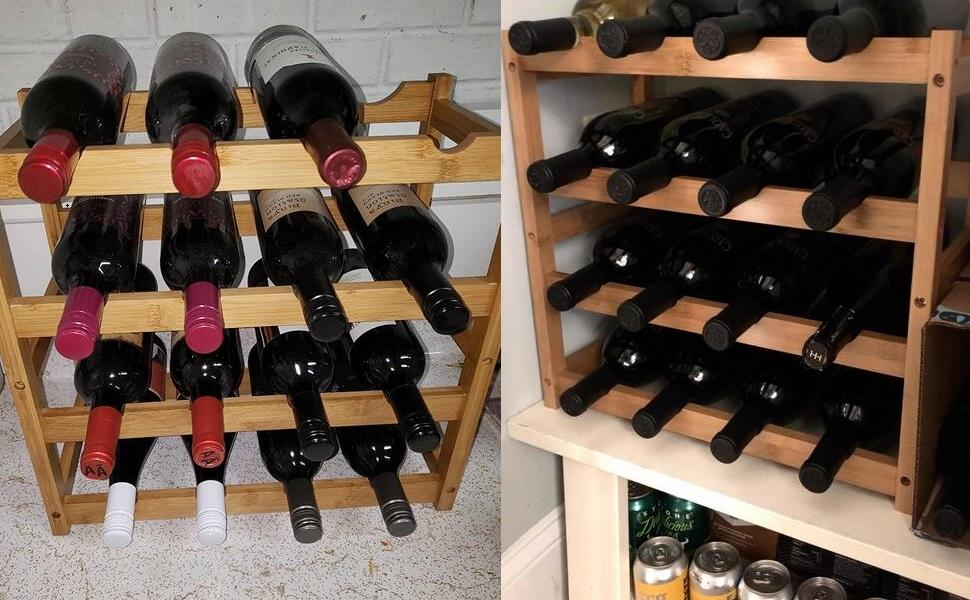 Riipoo Wine Racks, Wine Shelf Storage, Wine Bottle Holder 4