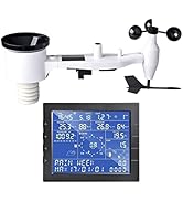 ECOWITT WS2320 Wi-Fi Weather Station, Wireless Outdoor Solar Powered 7-in-1 Weather Sensor and LC...