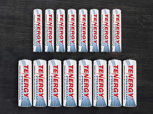 8 AA and 8 AAA premium rechargeable batteries