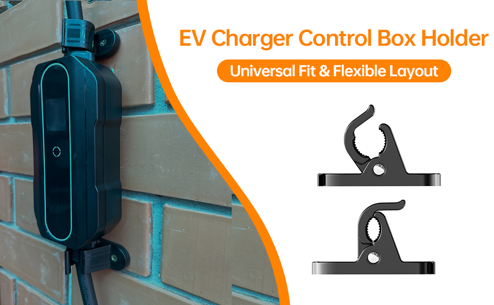 LZSTEC EV Charger Holder Wall Mount J1772 Holder with Control Box