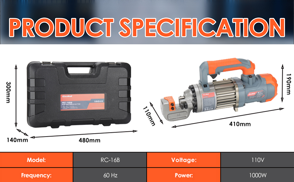 CENTALL Electric Rebar Cutter