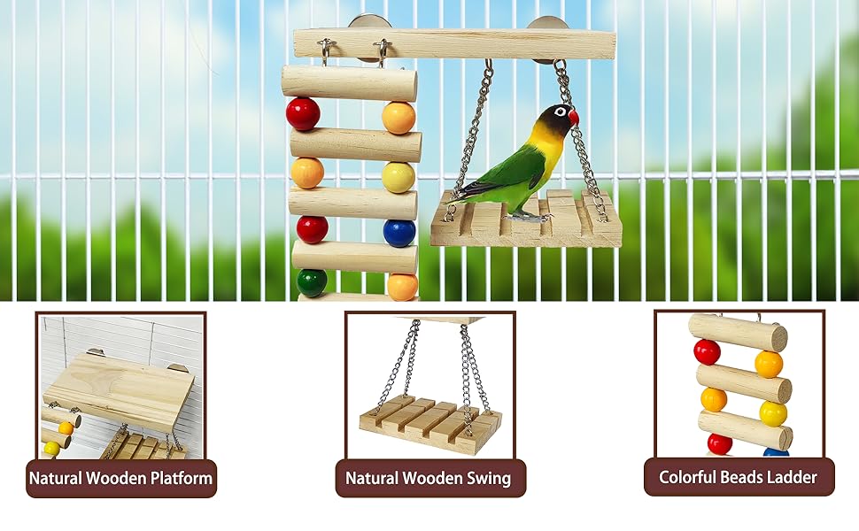 Bird Perches Toys Set A+002