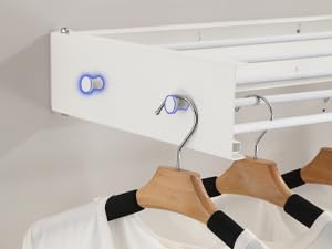 space saving laundry drying rack wall mount - folds easily