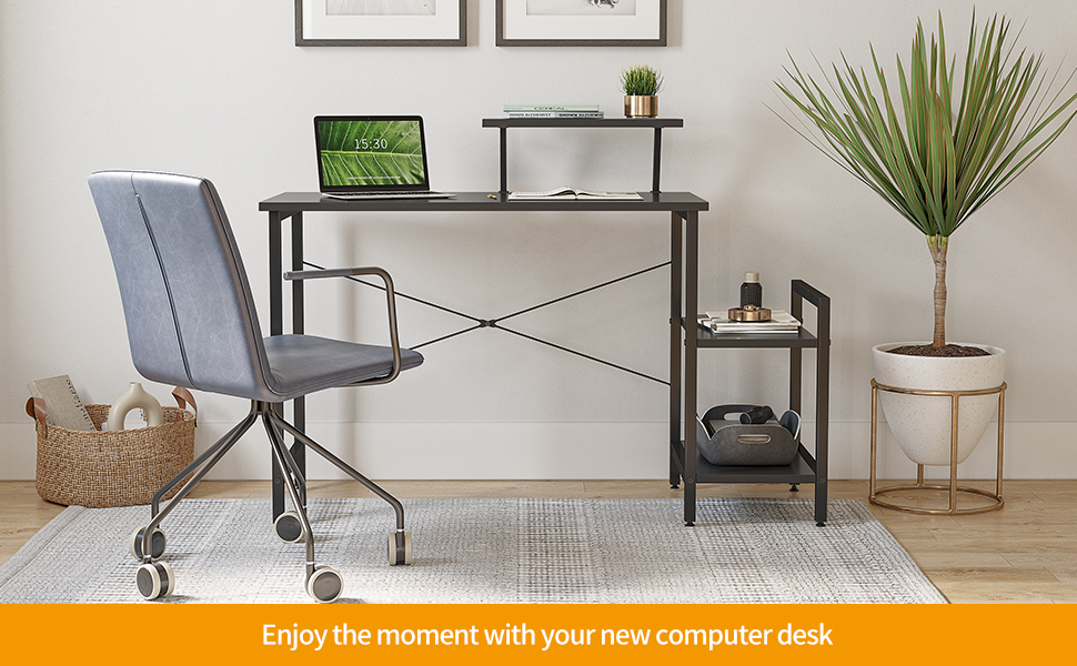 CubiCubi Small Computer Desk 100 x 50 cm Home Office Multipurpose