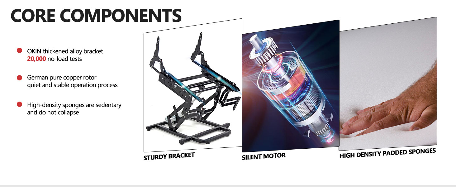 GOHFOY Recliner Chair with Comfort Armrests, Lift Chair