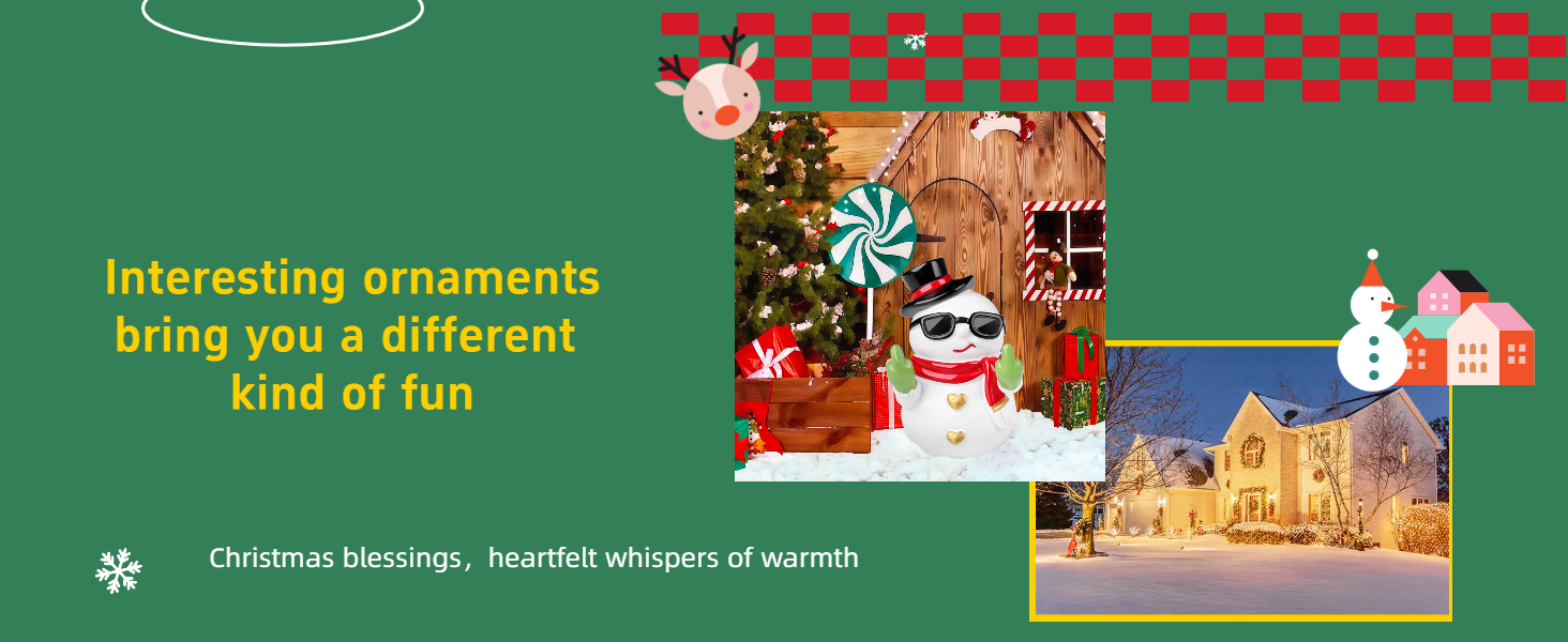 圣诞节中指摆件