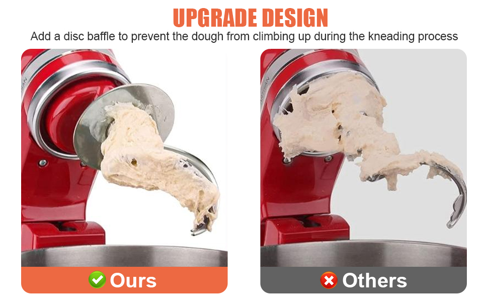 Dough Hook for kitchenaid Stand Mixer 4.55 QT, Stainless Steel Spiral Dough Hook