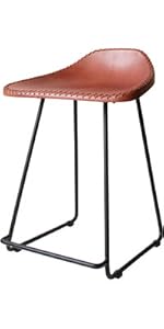 Amazon|宮武製作所 スツール MASALA 42x36x56cm ブラウン 本革シート