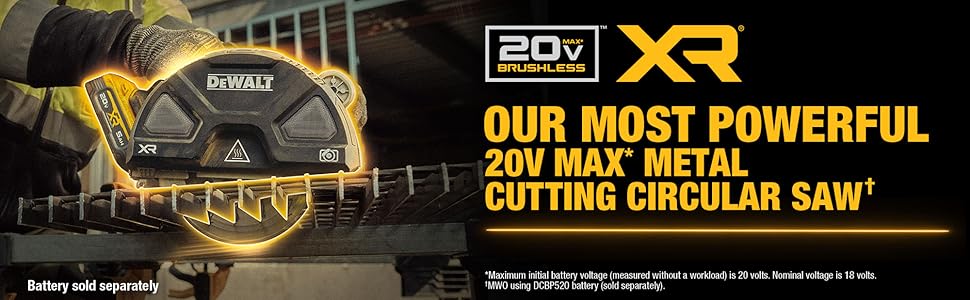 our most powerful 20V MAX metal cutting circular saw