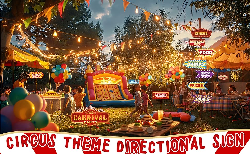 Circus Party Decrations