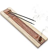 Rosewood Incense Holder for Sticks - 11 Inch Handmade Dual Incense Burners with Cone Holder | Bea...