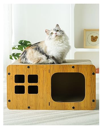 Amazon | TOTOSHASHA 猫 爪研ぎハウス キャットハウス 高密度