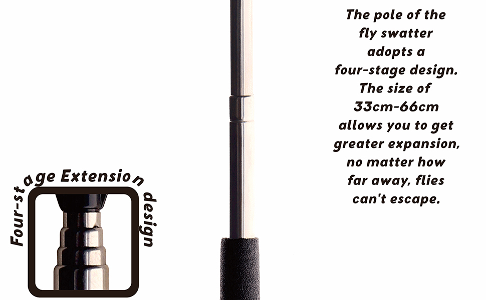 HUEIYING Retractable Fly Swatter Strong Plastic