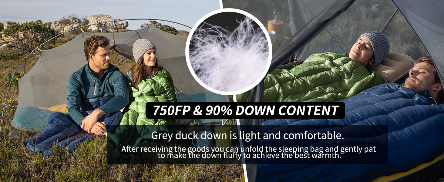 down sleeping bags