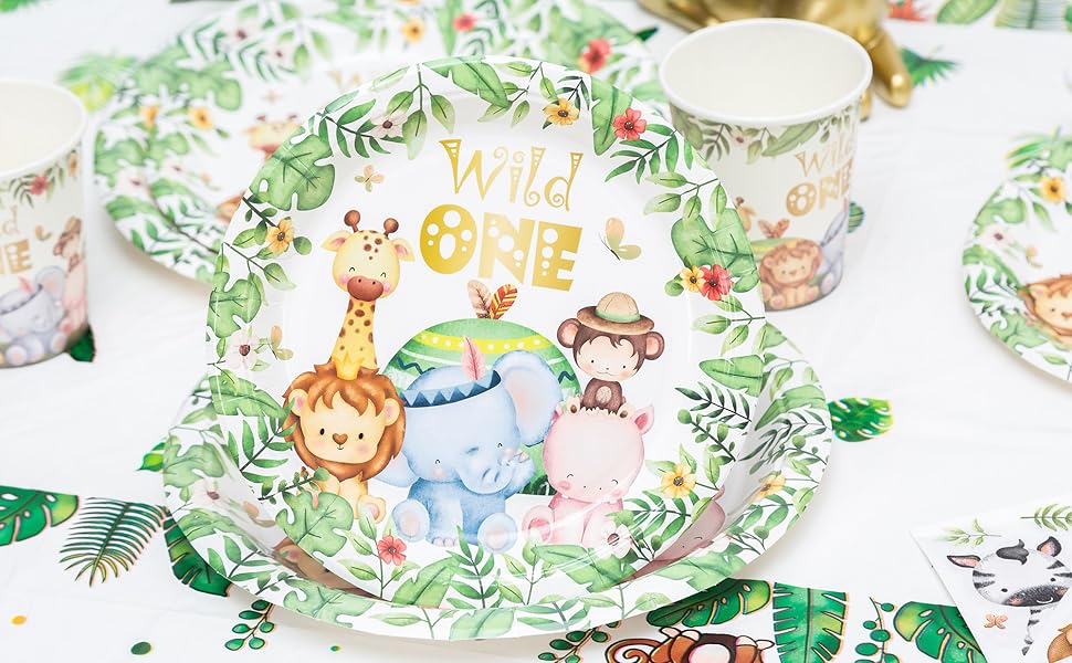 Wild One Birthday Party Supplies Decoration Tableware for