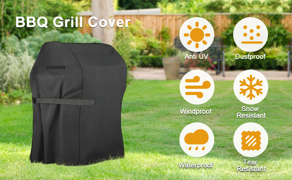 BBQ Grill Cover, 40Inch Heavy Duty Waterproof UV