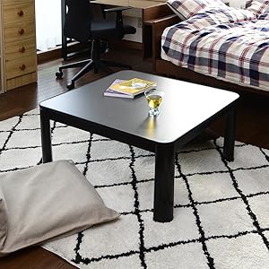 Amazon | [山善] カジュアル こたつ テーブル 75cm 正方形