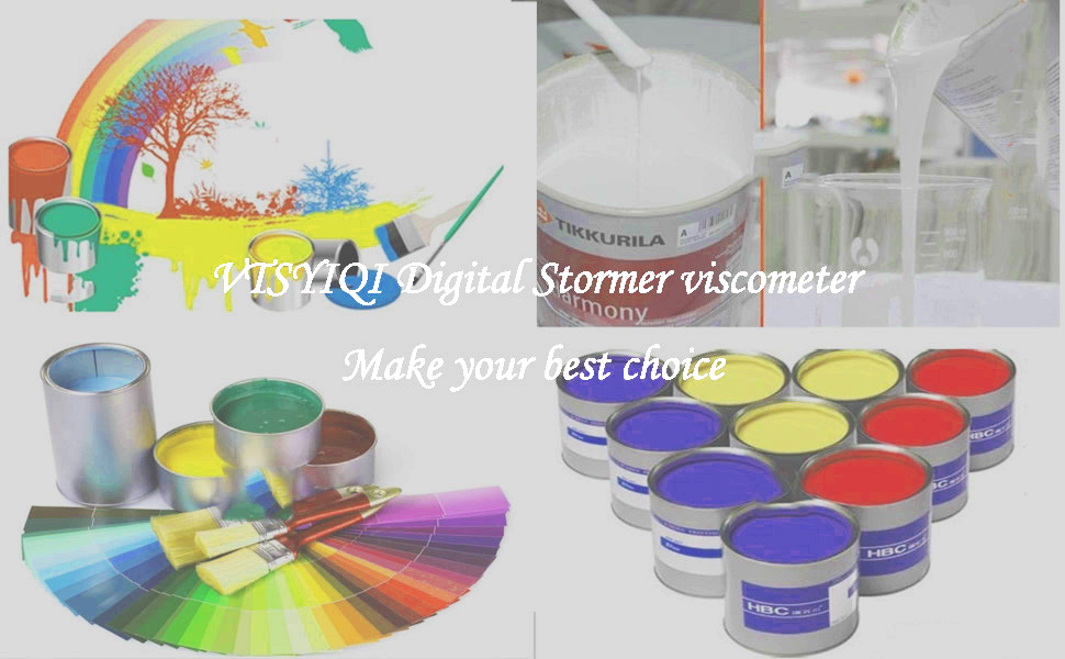 VTSYIQI Stormer Digital Viscosity Tester Viscosity Meter Paint Ink Viscosity Meter