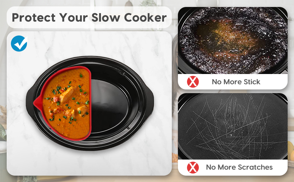 MMH Slow Cooker Divider Liner Fit for Crockpot & Hamilton