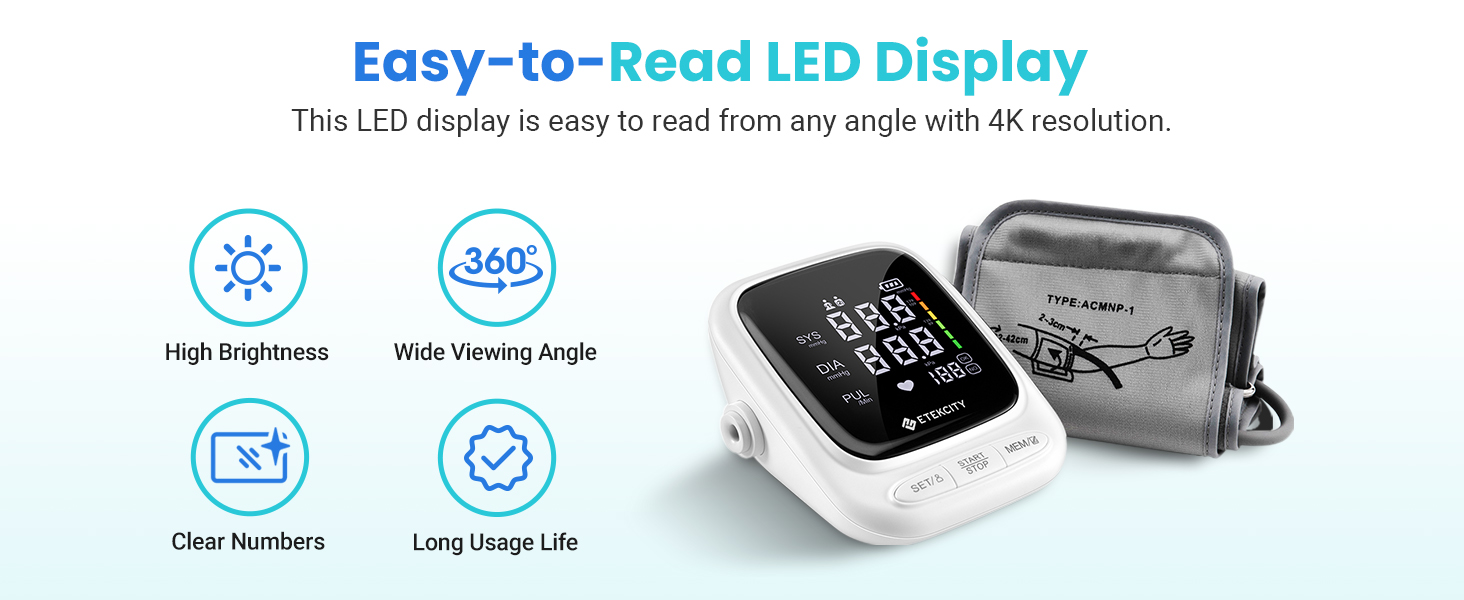Easy-to-Read LED Display 