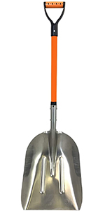 AshmanOnline Ashman Square Shovel (Medium) - (6 Pack), 27 Inches In Length With D-Cup Handle Square Shovel, Sturdy Build And Easy To Use, Material With Firm And Comfortable Durable Handle, Built To Last. Garden Tools 35 ashman aluminum snow shovel