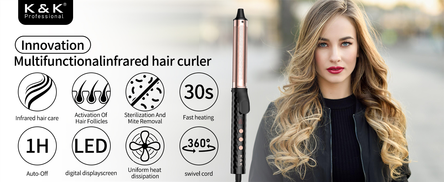 Multifunctionalinfrared hair curler