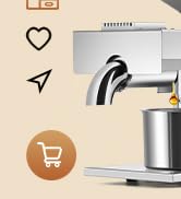 a coffee maker with a shopping cart next to it