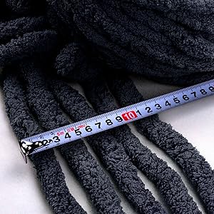 Black Bulky Chenille Yarn for Hand Knitting Blankets (30 Yards, 8.8 Ounces Each) 5a323fc8 1240 49e3 Bcc7 A5bea88d3495. CR0,0,1600,1600 PT0 SX300 V1