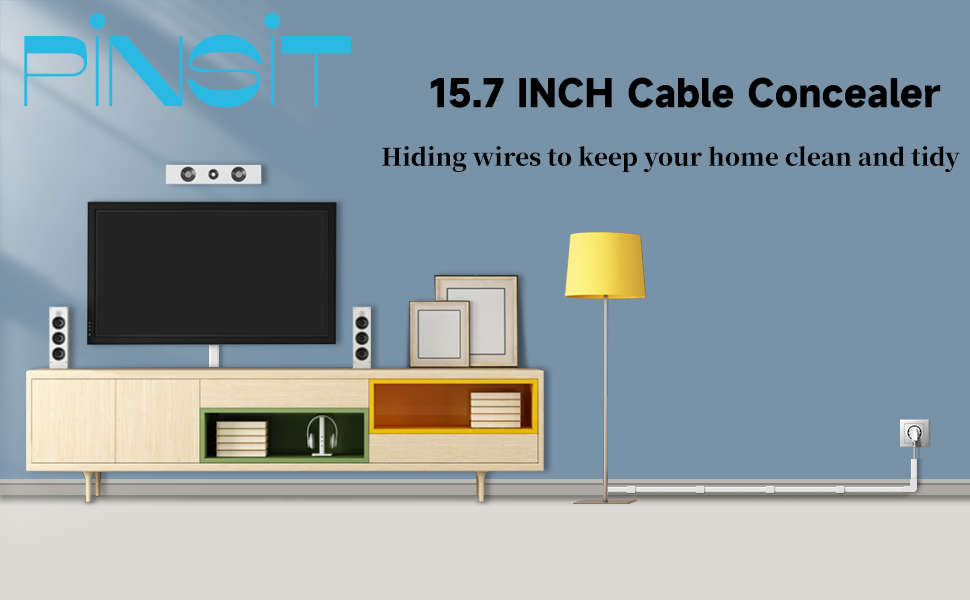 Cable Concealer 157 inches, Cord Hider Paintable, TV Wire Hiding Kit