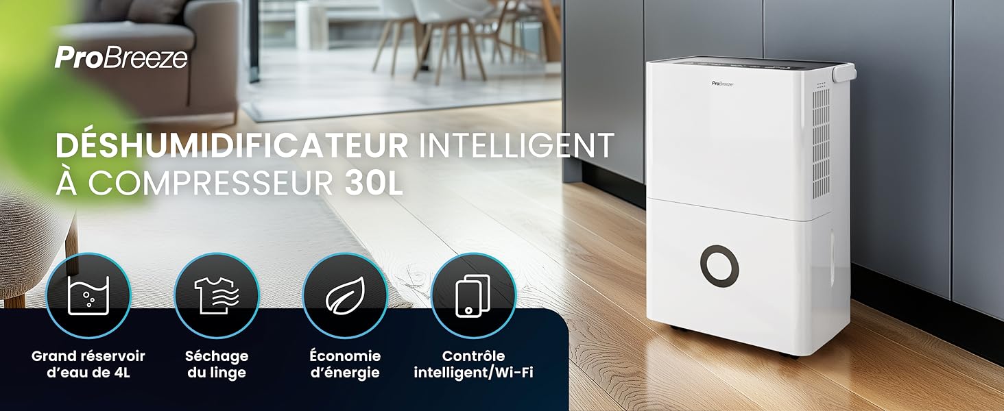 Infographie - Contrôle WiFi intelligent et application smartphone