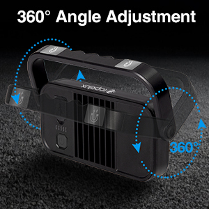 360° angle adjustment