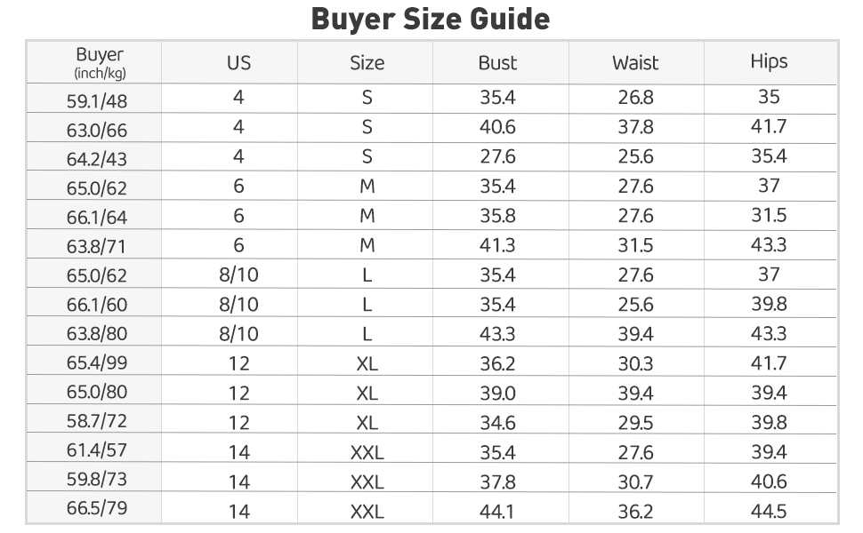 size guide
