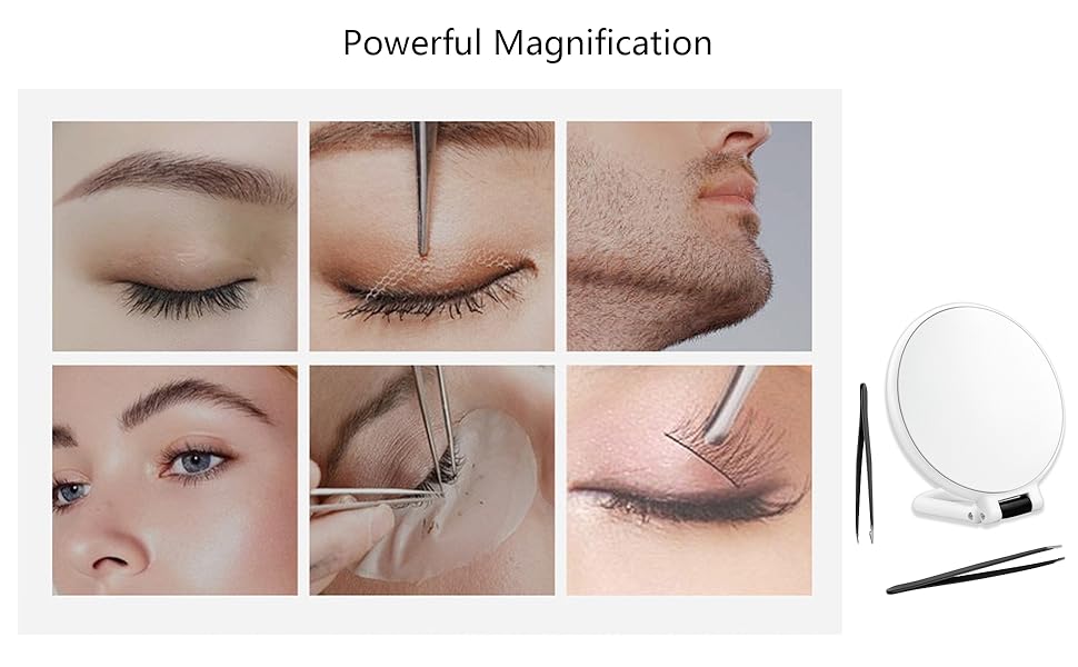 EFAILY Travel Makeup Mirror,Magnifying Mirror with Stand