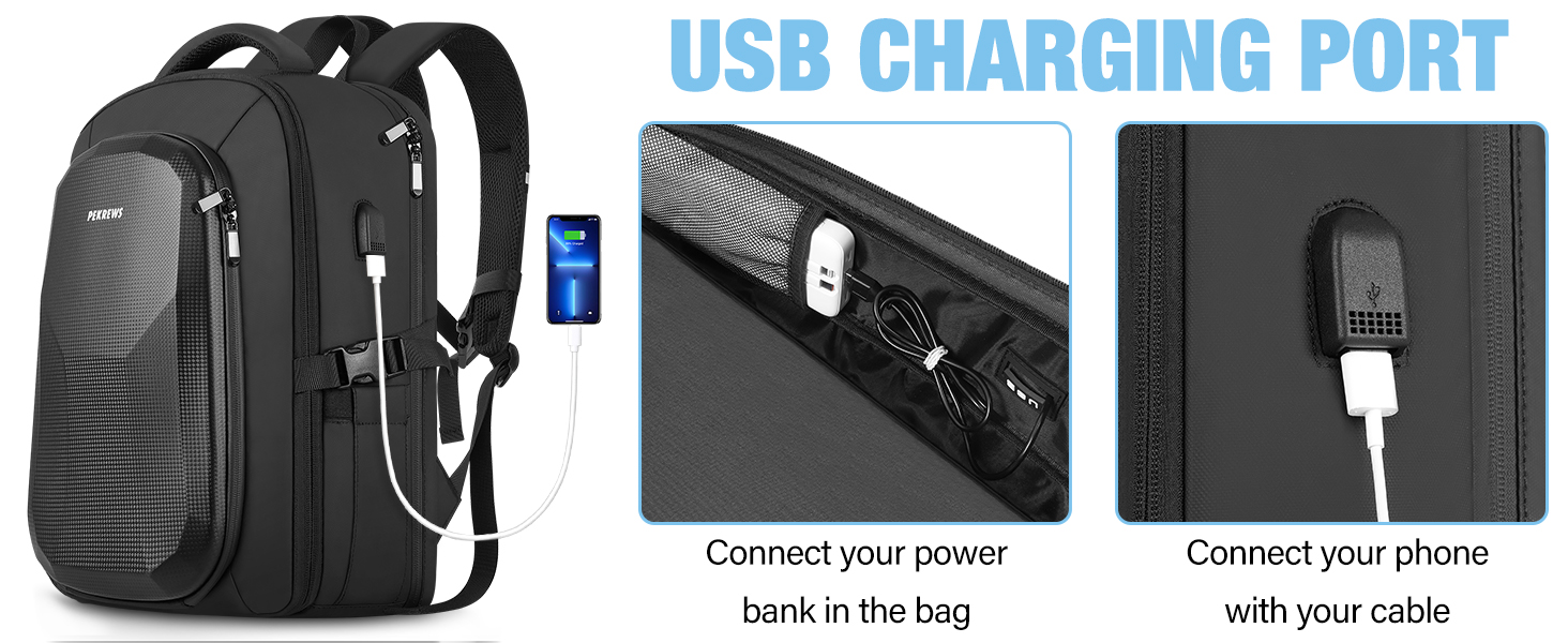 pekrews dji mini 2 se/ mini 2/ mini 4k case bag backpack with usb charging port for phone on-the-go