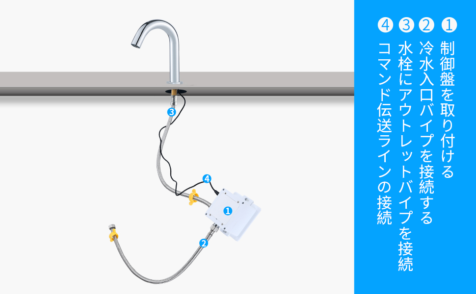 Amazon | Jeonestan 自動水栓 センサー水栓 赤外線センサー検知