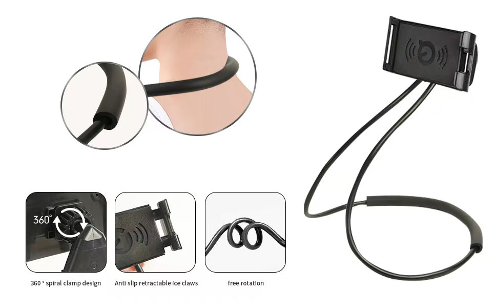Lazy neck phone holder