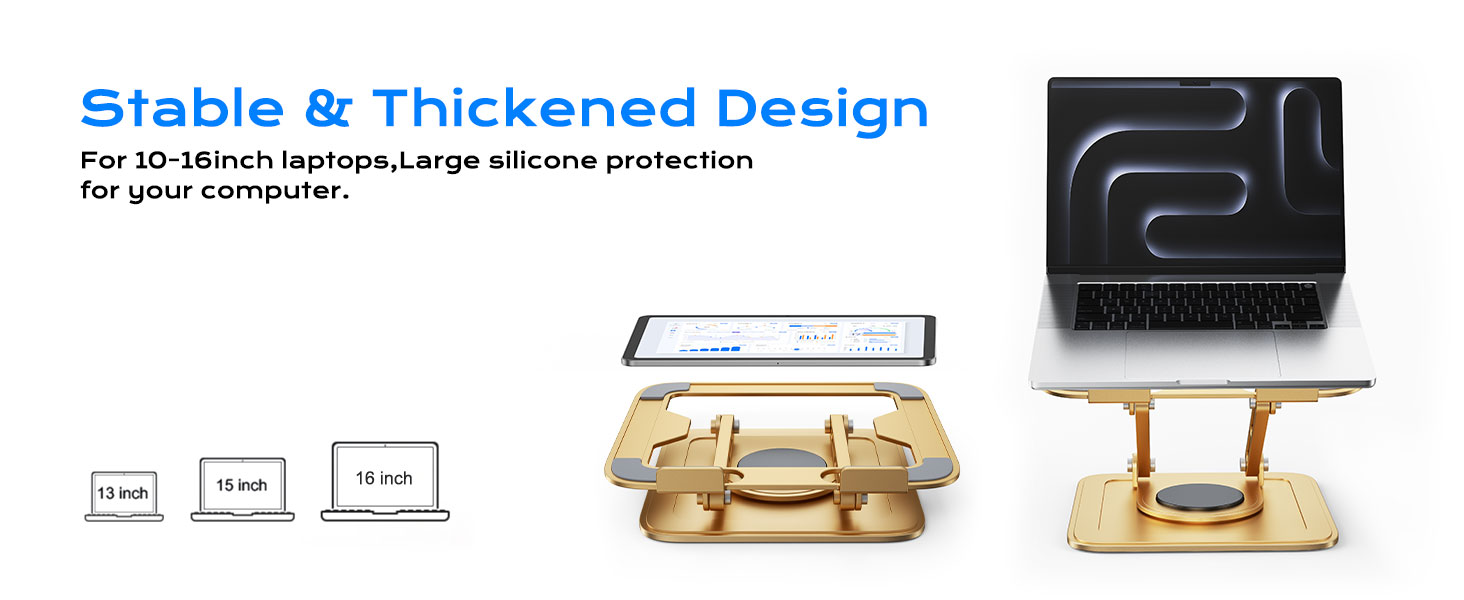 Adjustable lapotop stand,laptop stand for desk,laptop riser for desk,rotating 360 laptop stand