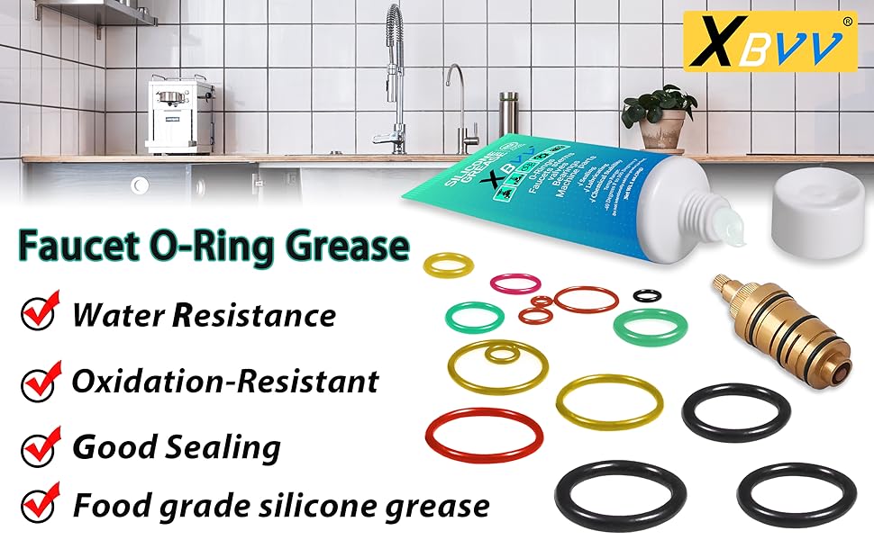 XBVV Silicone Grease Lubricant Food Grade for ORings Valve Pool Filter